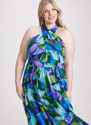 Tropical Print Dress