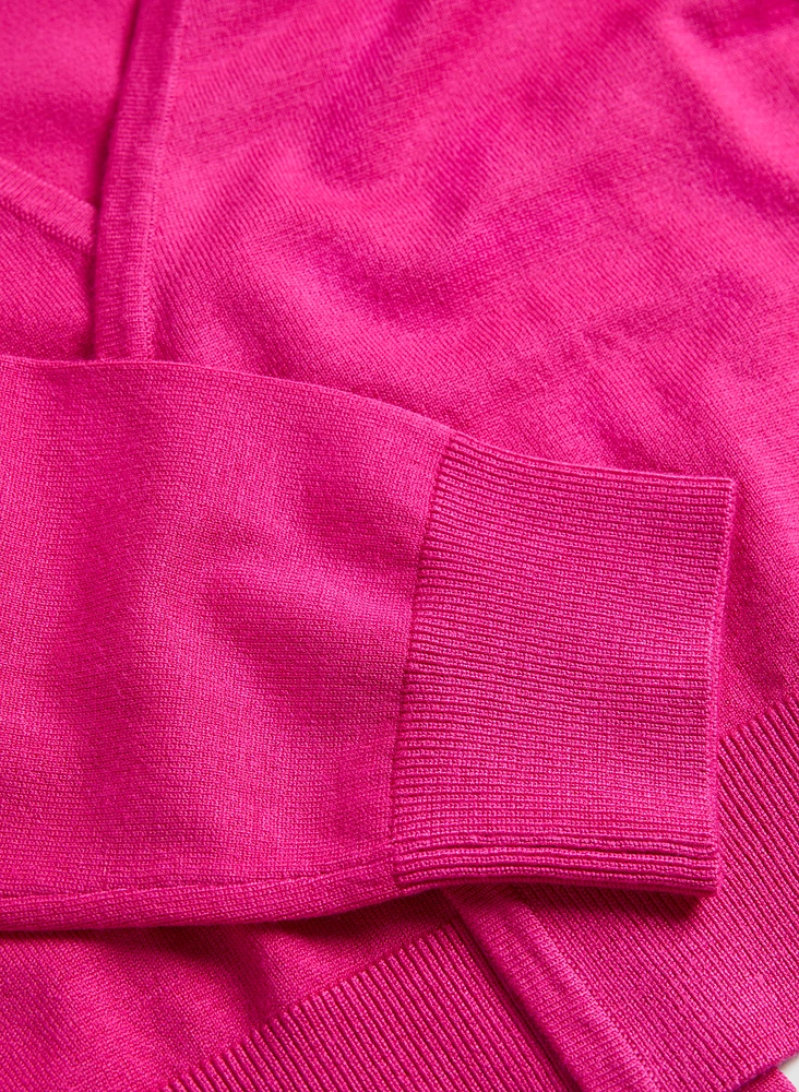 Cardigan en tricot à manches 3/4