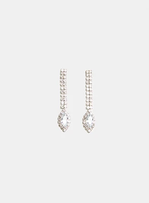 Crystal Detail Drop Earrings