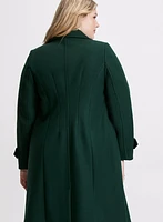 Manteau long en mélange de laine