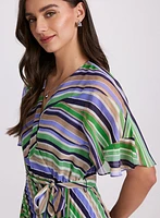 Stripe Chiffon Dress