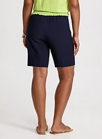 Side Tab Detail Pull-On Shorts