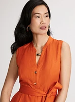 Linen Midi Dress