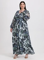 Robe en chiffon florale