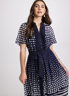 Gradient Polka Dot Dress