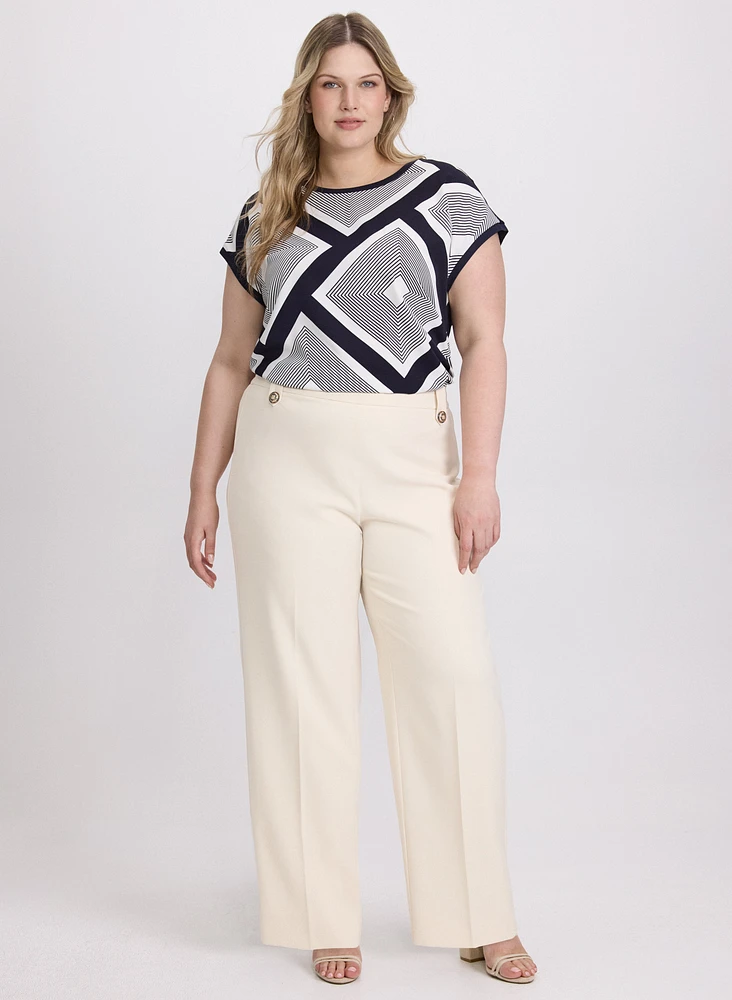Geometric Print Top