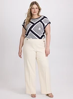 Geometric Print Top