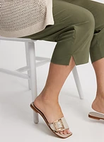 Side Slit Pull-On Capris