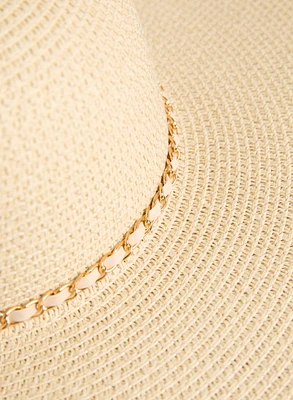 Braided Trim Straw Hat