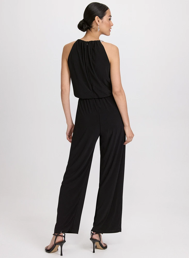 Sleeveless Jersey Jumpsuit