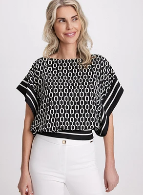 Geometric Print Top