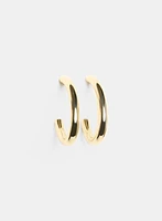 Oval Hoop Earrings