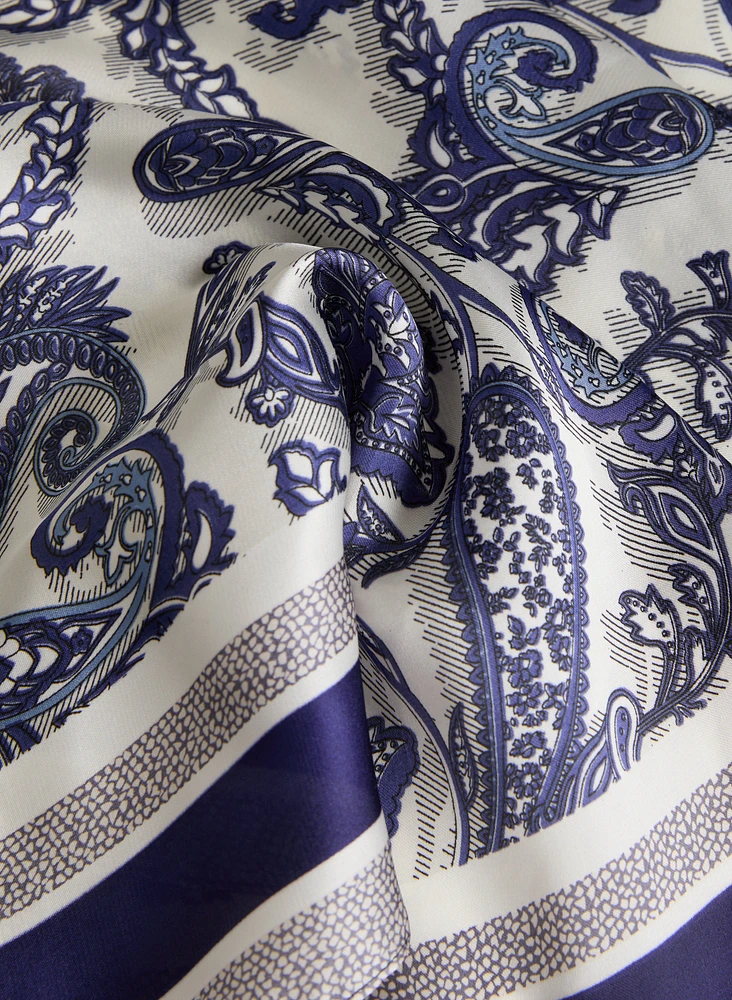 Foulard paisley en satin