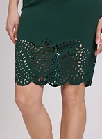 Robe ourlet à découpes