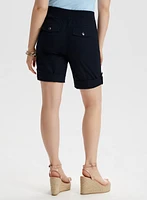 Cuffed Tab Detail Shorts