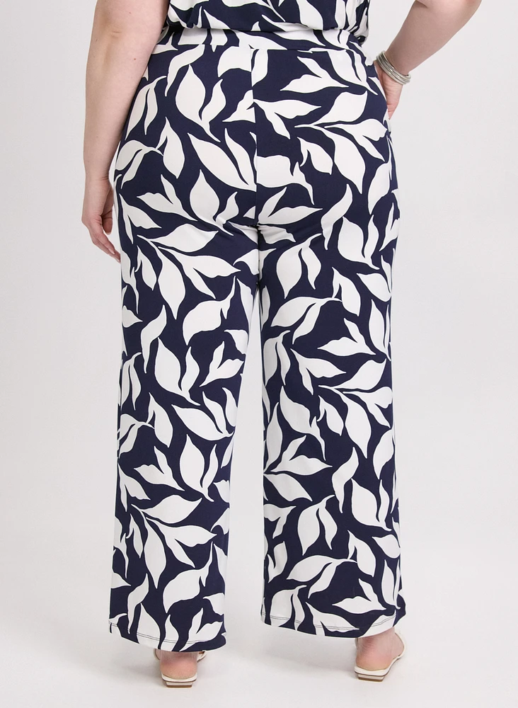Olivia Printed Wide-Leg Pants