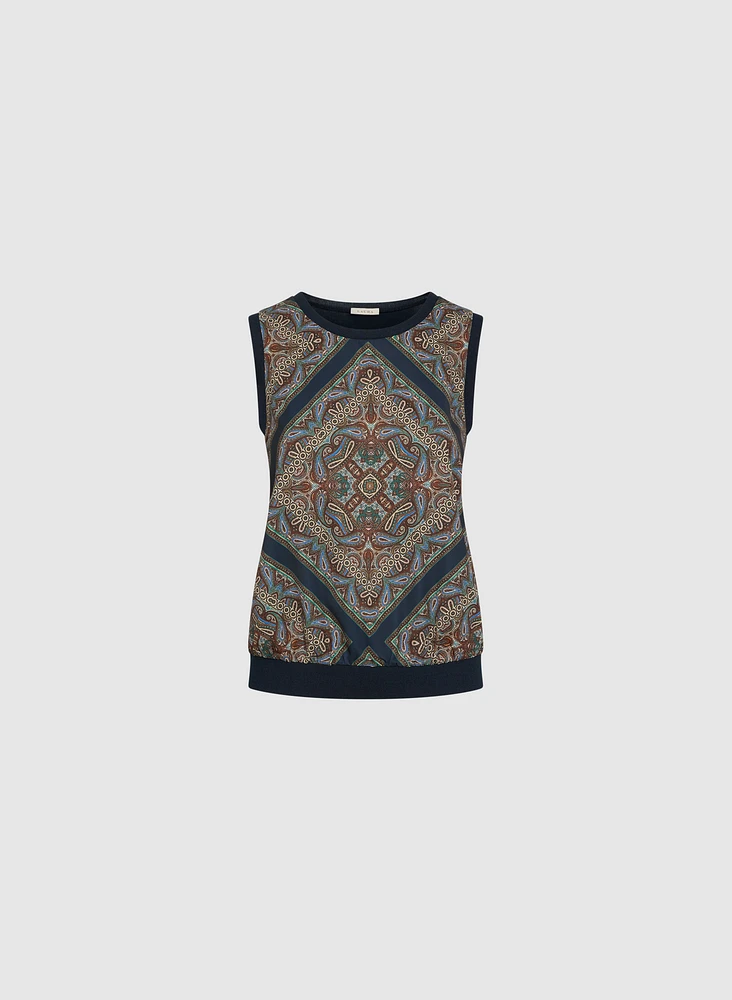 Geometric Print Tank Top