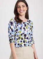 Dot Print Sweater