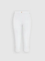 Pantalon à jambe étroite détail métallique