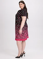 Robe à motif coeurs en cascade