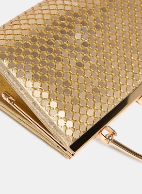 Metallic Mesh Clutch