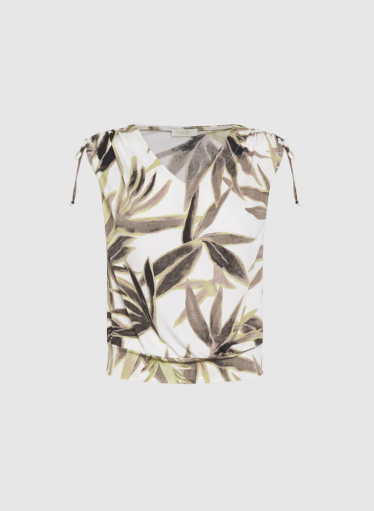 Leaf Print Top