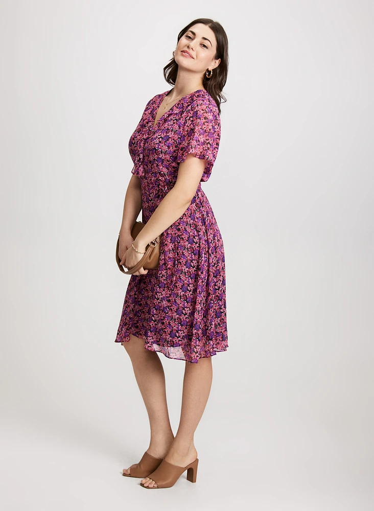 Floral Chiffon Dress