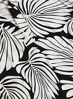 Sleeveless Leaf Pattern Dress