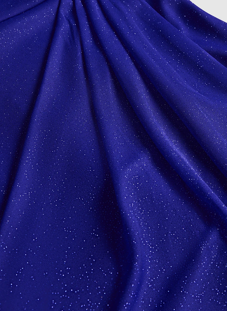 Robe scintillante à effet transparent