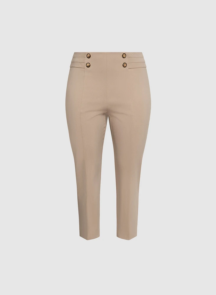 Pantalon Sofia à jambe étroite – court