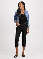 Slim Leg Denim Capris