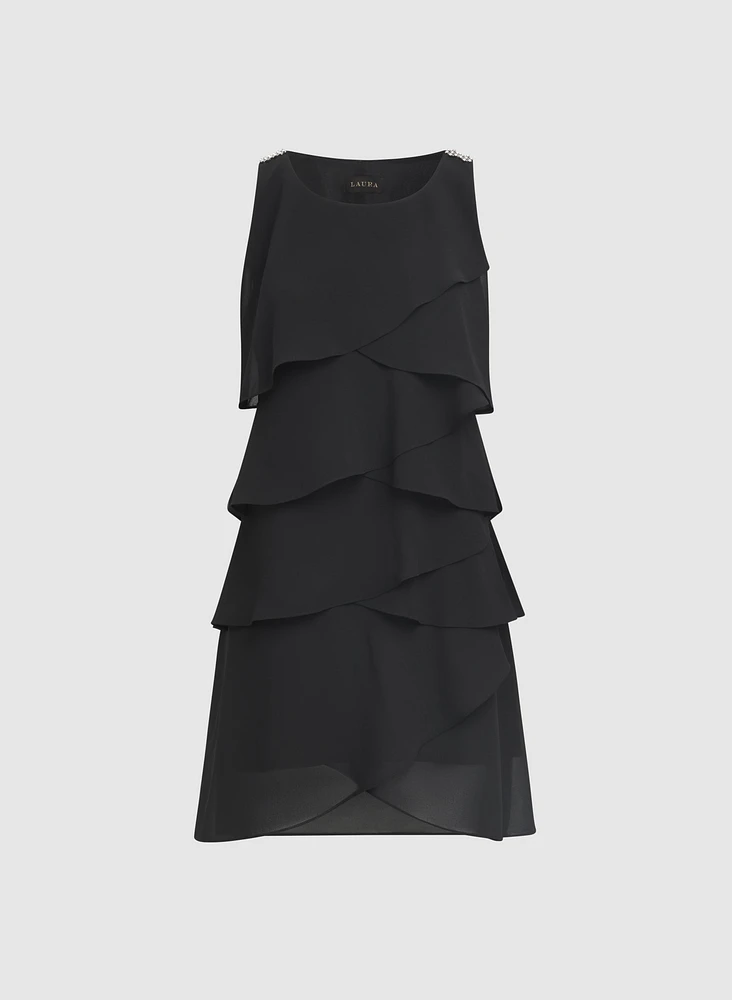 Tiered Chiffon Dress