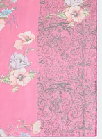 Foulard en chiffon paisley et floral