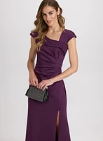 Asymmetric V-Neck Dress