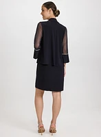 Ensemble à robe et veste pierres
