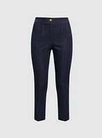 Pantalon Emma en denim à jambe étroite
