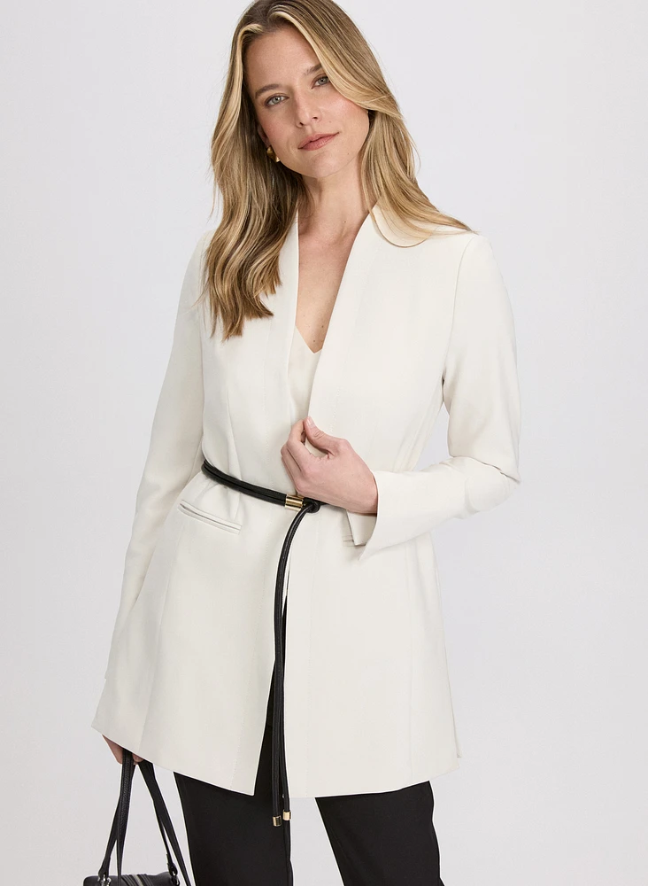 Belted Longline Blazer