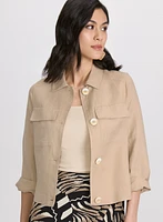 Short Linen Jacket