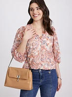 Blouse paisley boutonnée