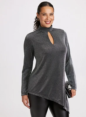 Metallic Asymmetrical Tunic