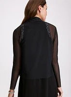 Tie Hem Mesh Cover-Up