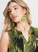 Robe à motif palmiers