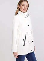 Manteau de pluie à capuchon amovible