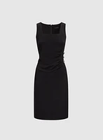 Jeweled Button Detail Dress