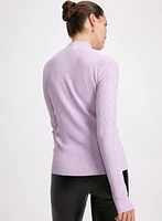 Pull côtelé embelli