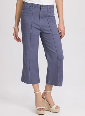 Cropped Flare-Leg Jeans