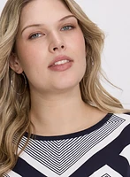 Geometric Print Top