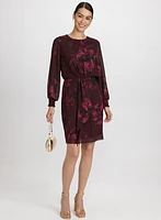 Floral Flounce Front Dress