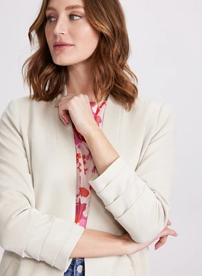 Open Collarless Jacket