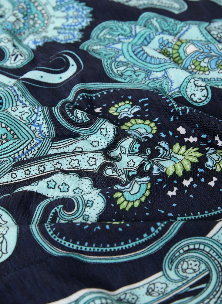 Débardeur à basques et motif paisley